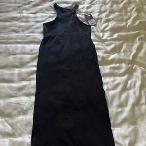 Black knit tube dress. Basiike NWT